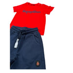 Refrigiwear Completo 2 Pezzi T-Shirt-Bermuda per Neonato 211DRMNS25 ROSSO/BLU REFRIGIWEAR 