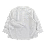 Daniele Alessandrini Camicia tinta unita con Colletto Coreano Bianco per Neonato 1295C0736 BIANCO DANIELE ALESSANDRINI 