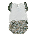 Calamaro Completo 2 Pezzi T-Shirt-Culotte per Neonata 11129 BIANCO CALAMARO 