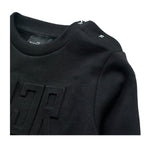 John Richmond Felpa Chiusa Girocollo Tinta Unita con Logo per Neonato RIP26014FE NERO JOHN RICHMOND 