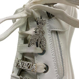 Patrizia Pepe Sneakers Tinta Unita con Lacci E Logo per Bambina PPJ302 BIANCO PATRIZIA PEPE 