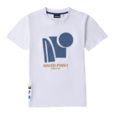 Sarabanda T-Shirt Girocollo Tinta Unita con Stampa per Bambino 0B744 BIANCO SARABANDA 