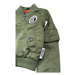 Just Cavalli Giubbino Tinta Unita con Logo per Neonato JIP26086GB VERDE JUST CAVALLI 