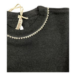 ZHOE & TOBIAH maglia tinta unita con applicazioni Grigio per Bambina KTT20 GRIGIO ZHOE & TOBIAH 