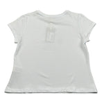 Manila Grace T-Shirt Girocollo Tinta Unita con Stampa per Bambina MG2642 BIANCO MANILA GRACE 