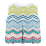 Missoni Top Giromanica Stampa Fantasia per Bambina MU0A32 BIANCO MISSONI 