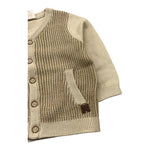 CARRE'MENT BEAU cardigan tinta unita  Beige per Neonata Y30130 BEIGE CARRE'MENT BEAU 