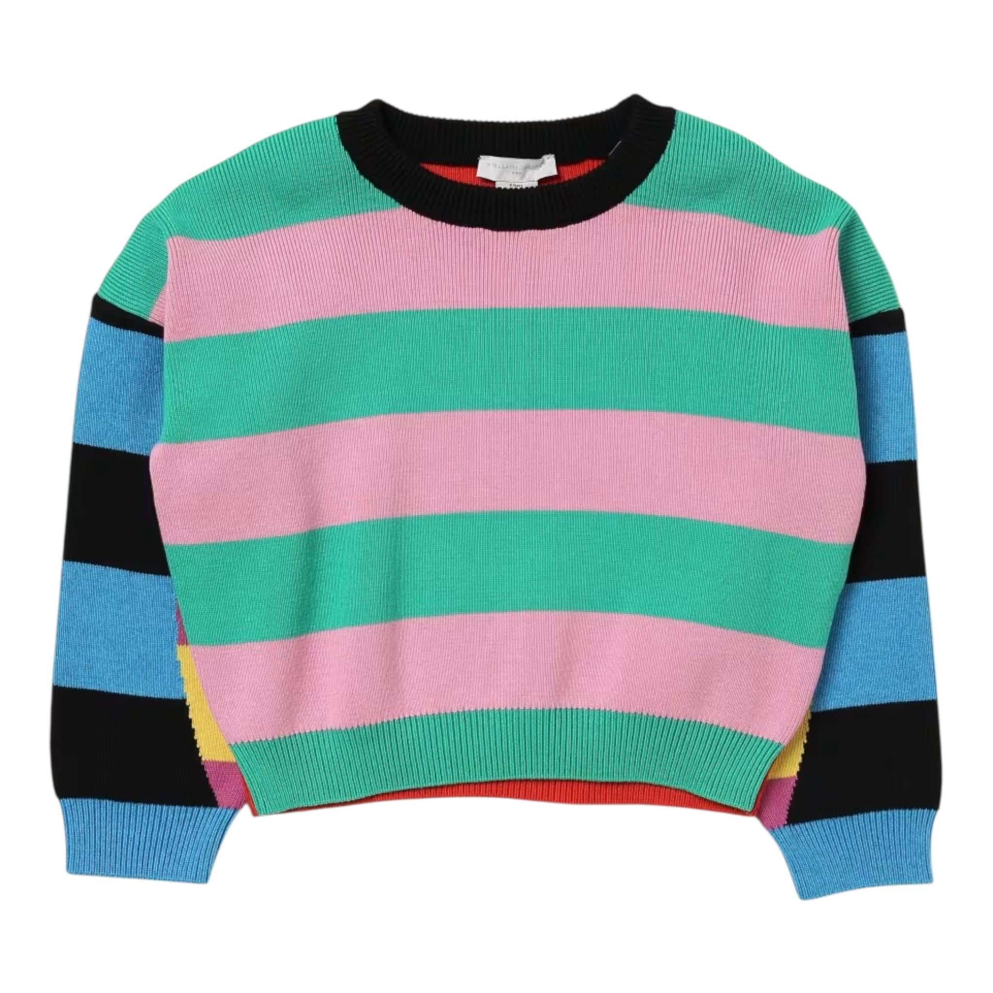 STELLA McCARTNEY maglia girocollo fantasia a righe Multicolor per Bambina TT9B50 MULTICOLOR STELLA McCARTNEY 