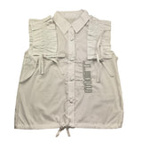 Met Camicia Giromanica Tinta Unita per Bambina ME368 BIANCO MET 