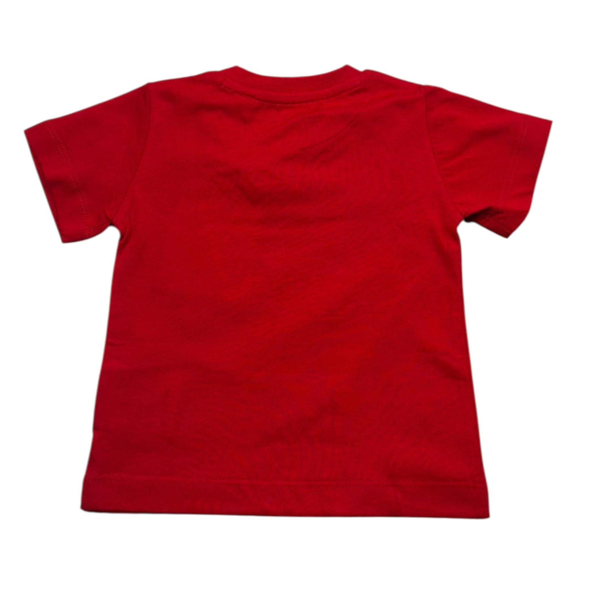 Cesare Paciotti T-Shirt Gitocollo Tinta Unita con Stampa per Neonato TSP0104N ROSSO CESARE PACIOTTI 