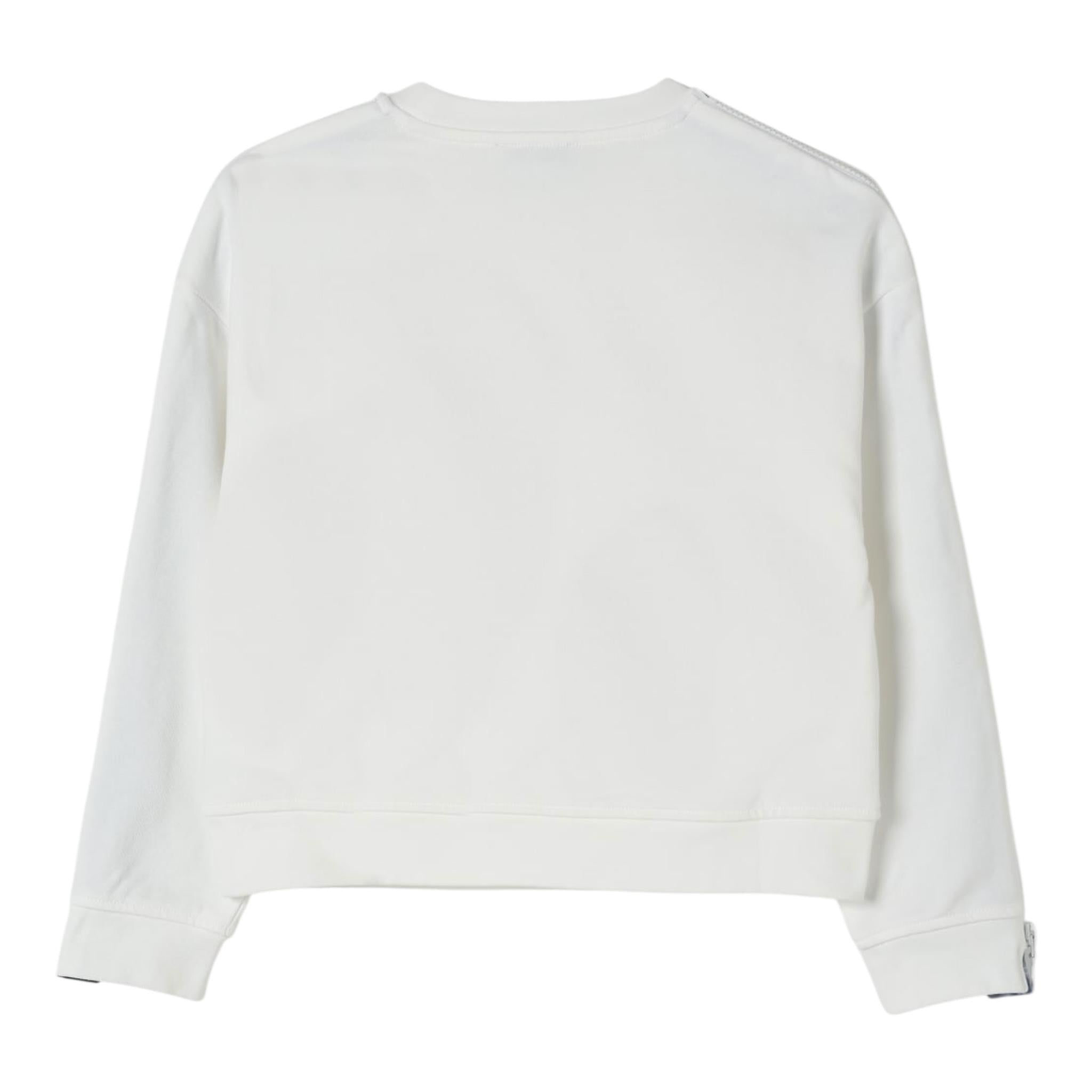 Stella Mccartney Felpa Tinta Unita con Aperture Laterali per Bambino TW4C00 BIANCO STELLA McCARTNEY 
