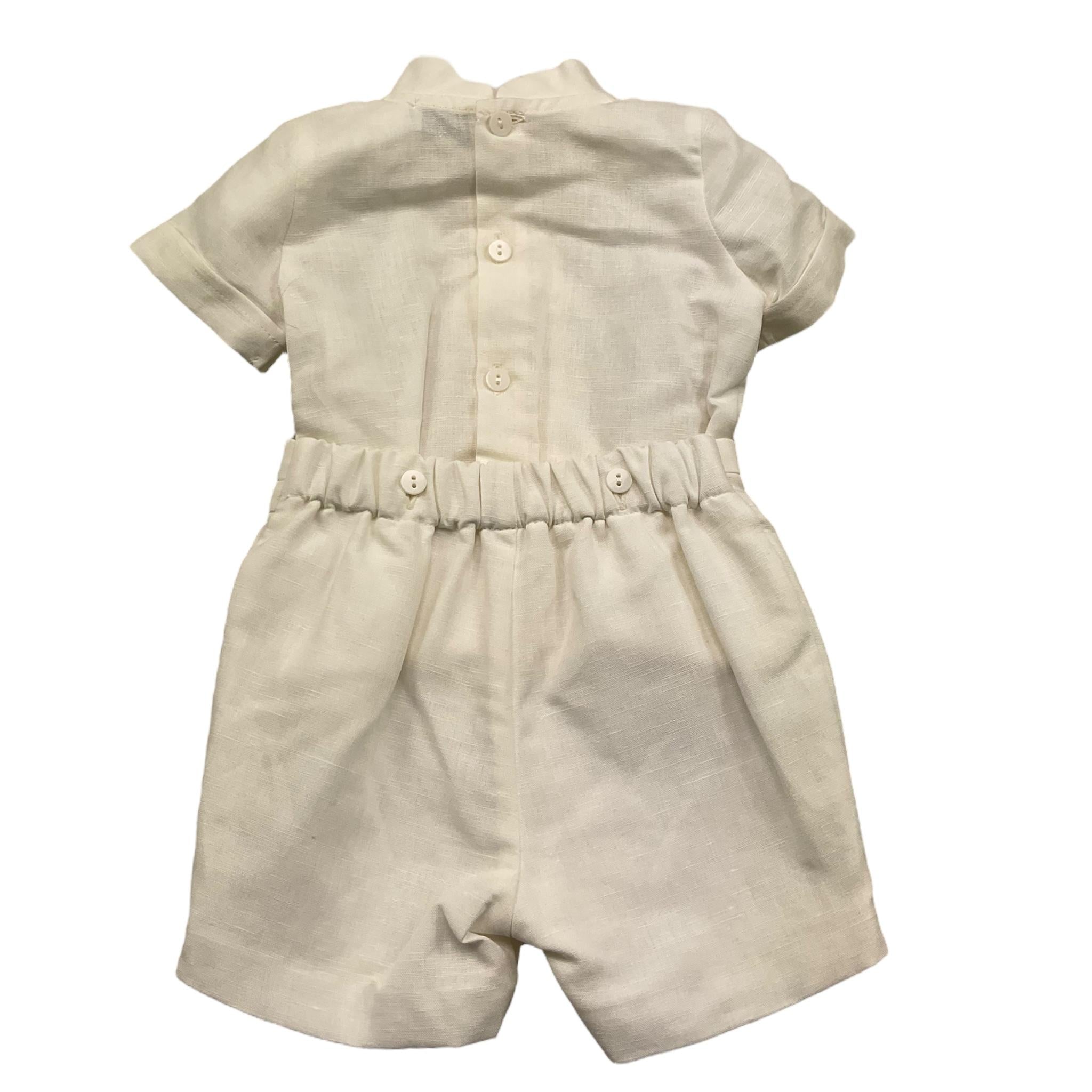 Pontoporponto Completo 2 Pezzi Camicia-Bermuda per Neonato 6328 PANNA PONTOPORPONTO 