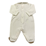 BARCELLINO tutina tinta unita con stampa Bianco per Neonata 115701 BIANCO BARCELLINO 