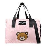 MOSCHINO borsa tinta unita con stampa orso Rosa per Neonata MUX052 ROSA MOSCHINO 