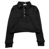 FUN & FUN maglia tinta unita con colletto Nero per Bambina FCJSW15805 NERO FUN & FUN 