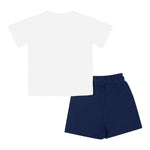 Iceberg Completo 2 Pezzi T-Shirt-Bermuda Bianco/Blu per Neonato CMBICE5107BNXX BIANCO/BLU ICEBERG 
