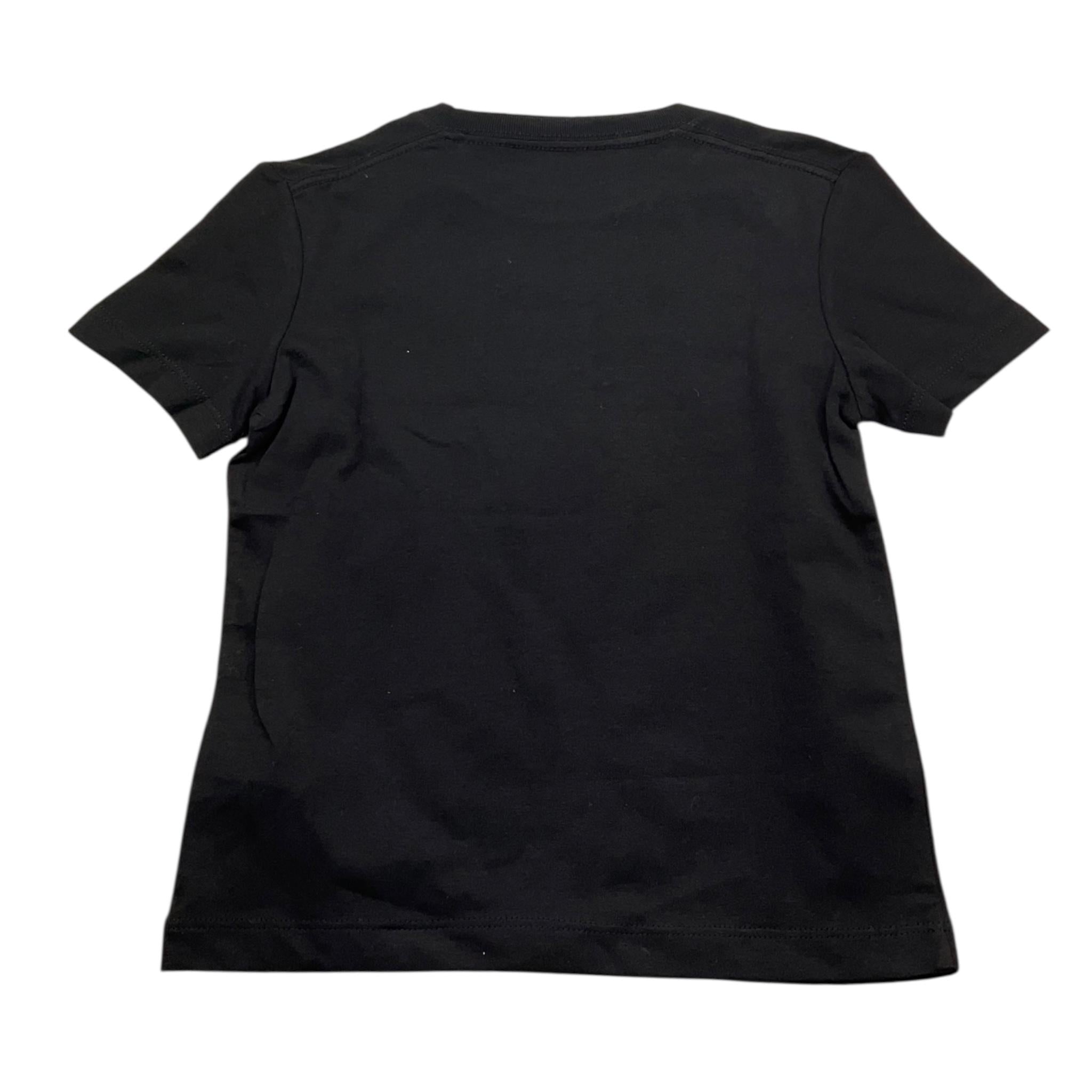 Calvin Klein T-Shirt Girocollo Tinta Unita con Logo per Bambino IU0IU00678 NERO CALVIN KLEIN 