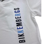 Bikkembergs T-Shirt Tinta Unita con Stampa per Neonato BK3433 BIANCO BiKKEMBERGS 