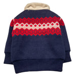 TRUSSARDI giubbino in maglia tinta unita cn colletto in contrasto Blu per Bambino TGA25047GB BLU TRUSSARDI 