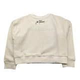 JOHN RICHMOND felpa chiusa girocollo tinta unita con logo Bianco per Bambina RGA24054FE BIANCO JOHN RICHMOND 