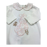 Le Bebe Tutina Manica Lunga Tinta Unita per Neonata LBG6284 BIANCO LE BEBE 