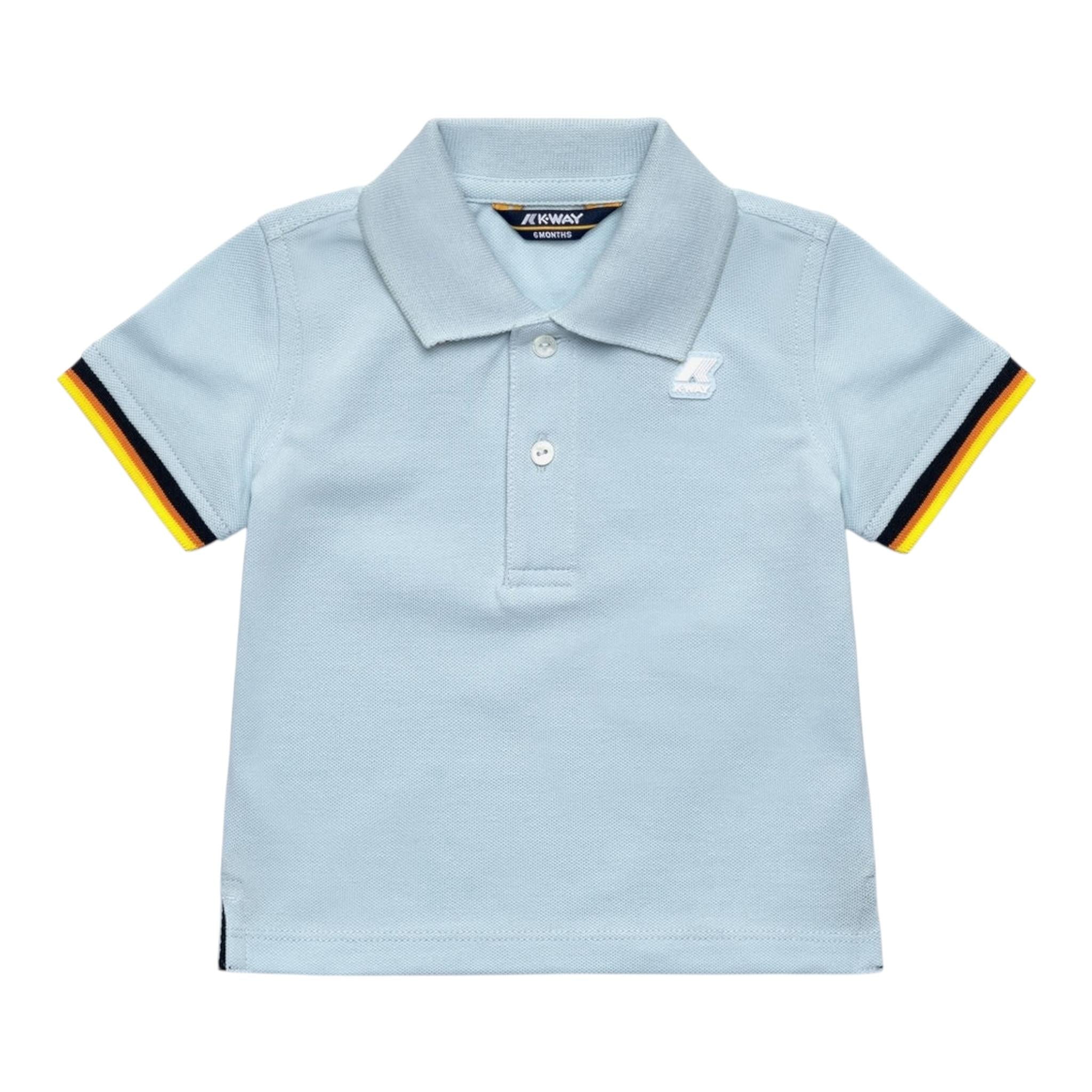 K-Way Polo Mezza Manica Tinta Unita per Neonato K71374WXX AZZURRO K-WAY 