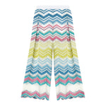 Missoni Pantalone Stampa Fantaisa Modello Palazzo per Bambina MU6B90 BIANCO MISSONI 