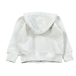 Please Felpa Tinta Unita con Zip E Stampa per Neonato LK06042B71N BIANCO PLEASE 