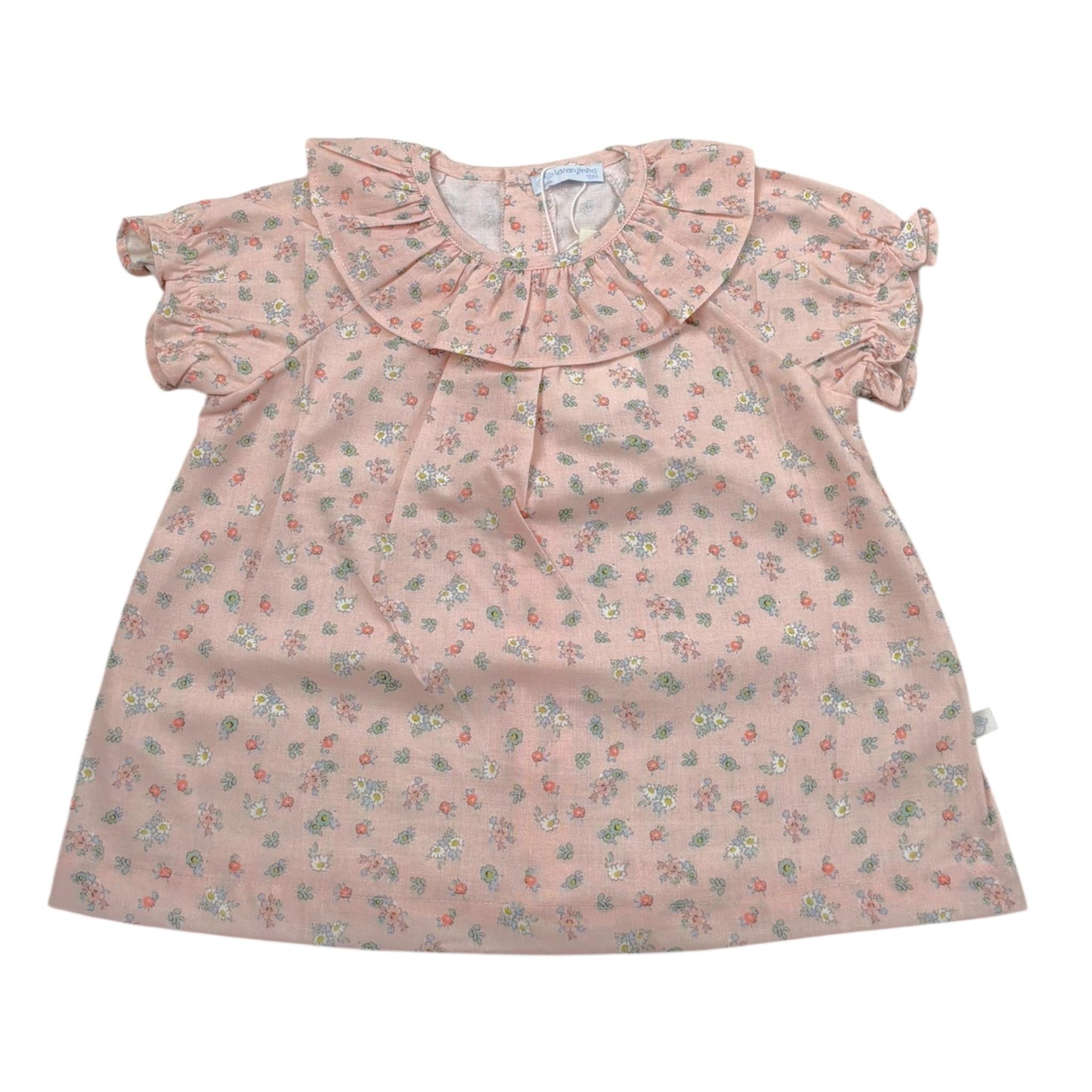 Laranjinha Camicia Tinta Unita con Stampa per Neonata 92918V5818R51 ROSA LARANJINHA 