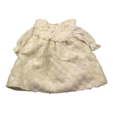 LA STUPENDERIA abito manica lunga tinta unita con maniche in ciniglia Panna per Neonata CCAB74 PANNA LA STUPENDERIA 