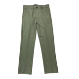 Never Too Pantalone Tinta Unita Con Girovita Regolabile Verde Per Bambino