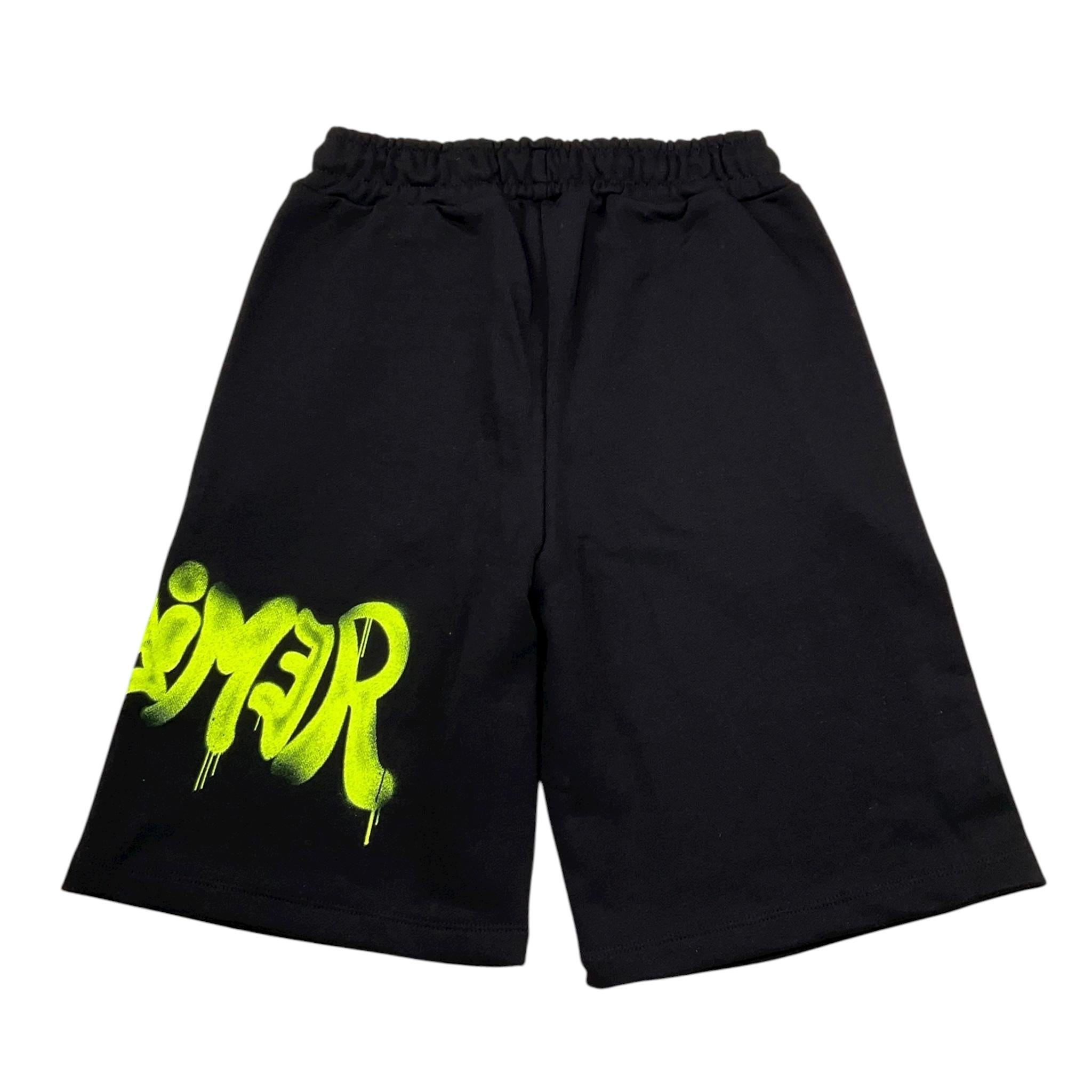 Disclaimer Bermuda Tinta Unita con Logo per Bambino 25EDK58420 NERO DISCLAIMER 