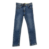 Losan Jeans Tinta Unita con Girovita Regolabile Blu per Bambino
