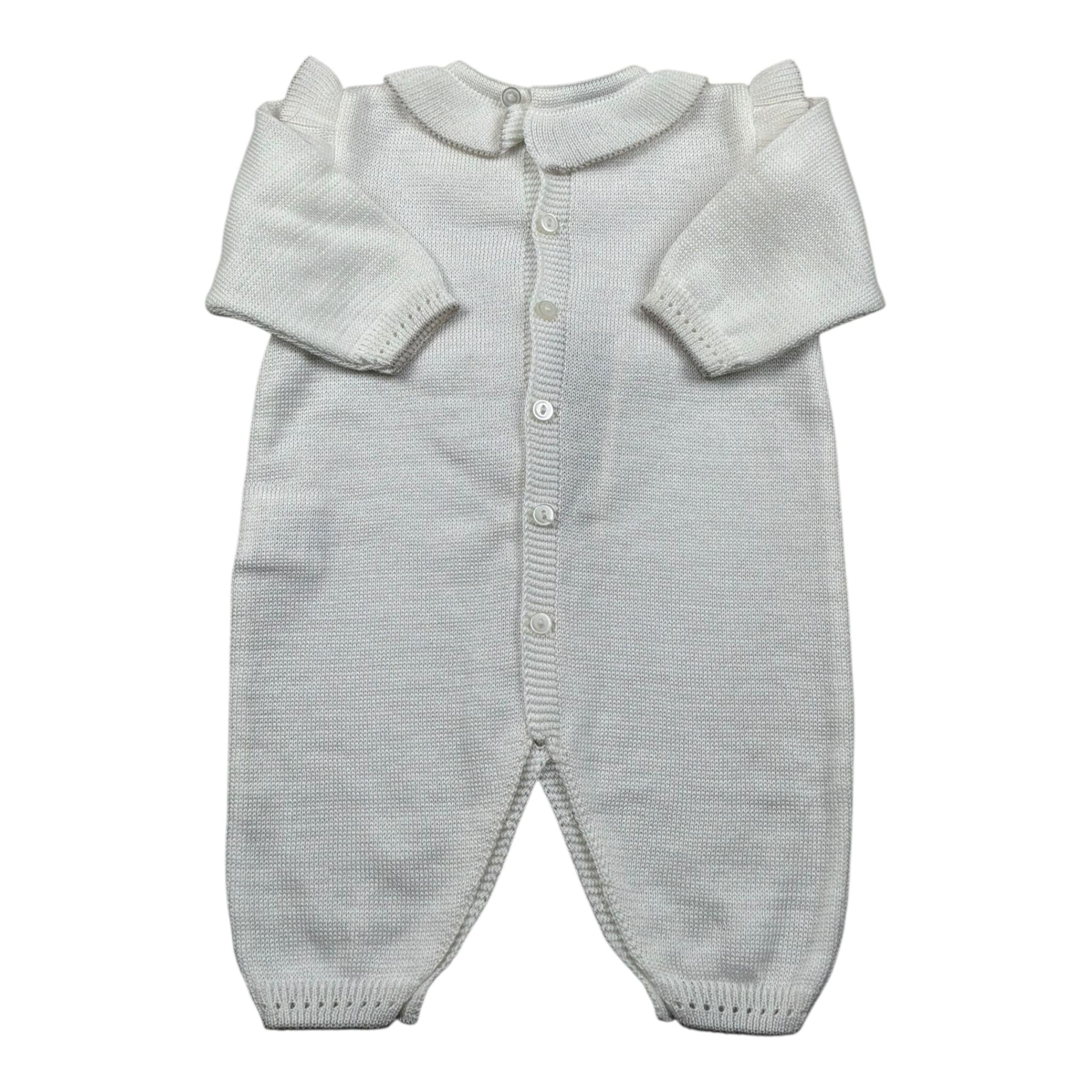 Marlu' Tutina Manica Lunga Tinta Unita per Neonata EF1010 PANNA MARLU' 