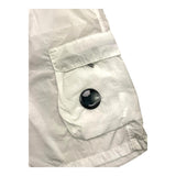 C.P. Company Bermuda Tinta Unita con Tasconi Bianco per Bambino