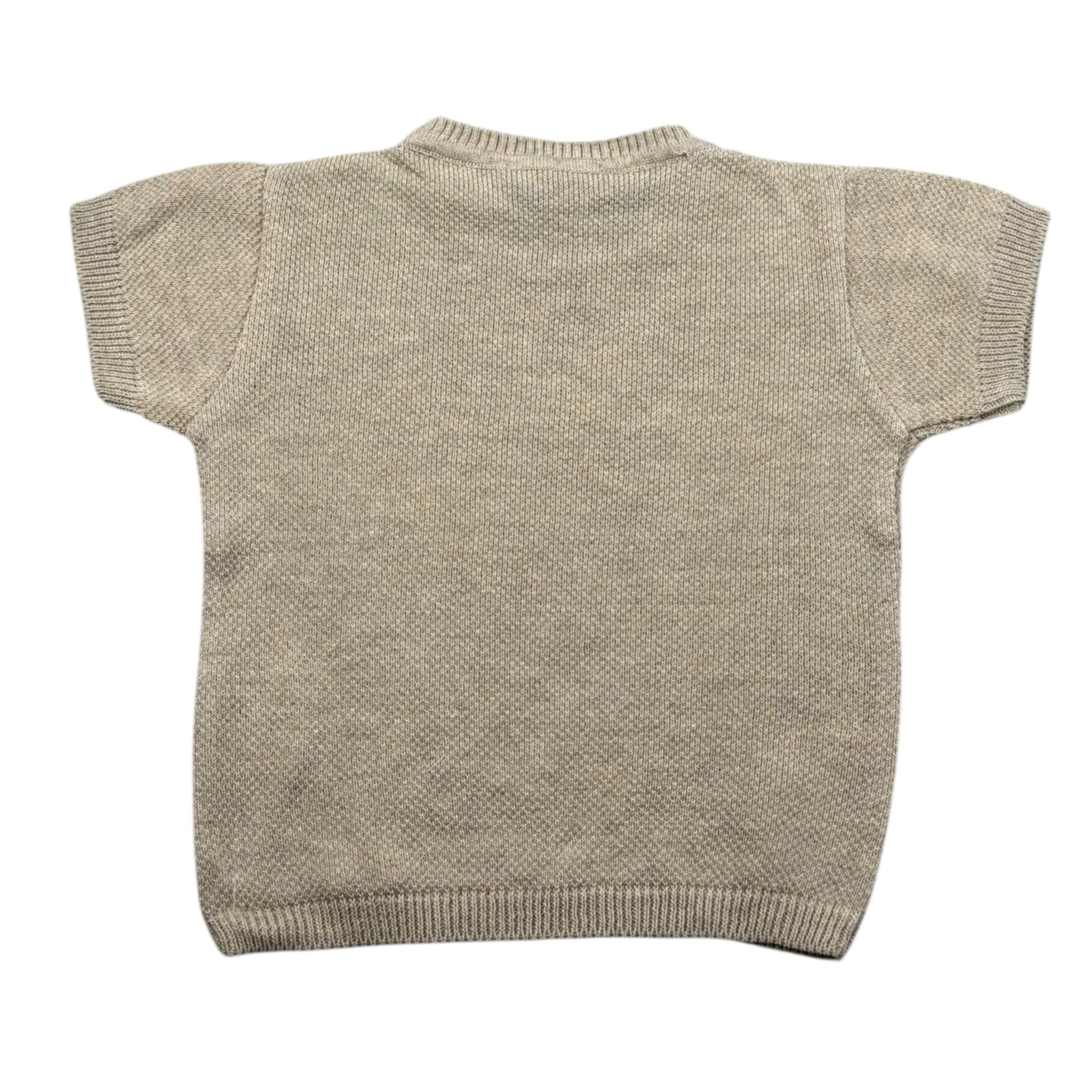 Emanuel Pris T-Shirt Girocollo Tinta Unita per Neonato ETS3143 BEIGE EMANUEL PRIS 