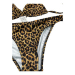 Matinée Costume 2 Pezzi Triangolo-Slip con Fantasia Maculata per Bambina CC3022 MARRONE MATINÉE 