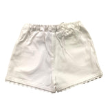 Tartine Et Chocolat Short Tinta Unita Con Elastico In Vita Bianco Per Neonata
