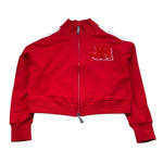 John Richmond Felpa Tinta Unita con Zip per Bambina RGP26093FE ROSSO JOHN RICHMOND 