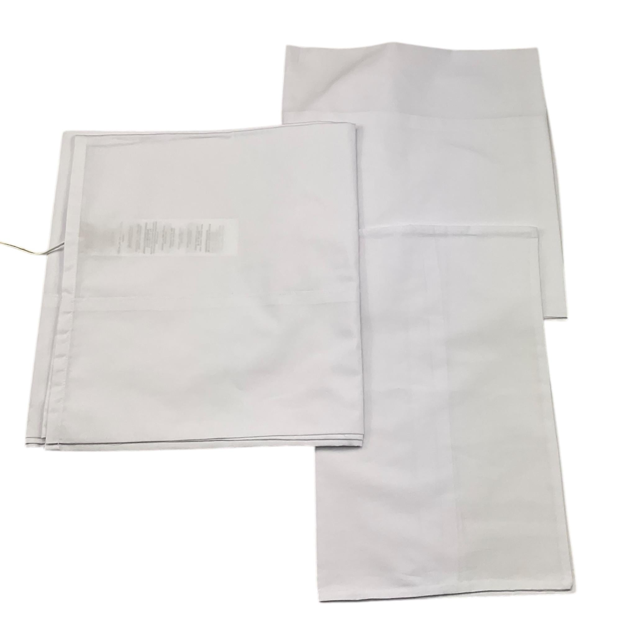 LE BEBE' set 3 pezzi lenzuola tinta unita cn ricami Bianco per Neonata LBG5951 BIANCO LE BEBE' 