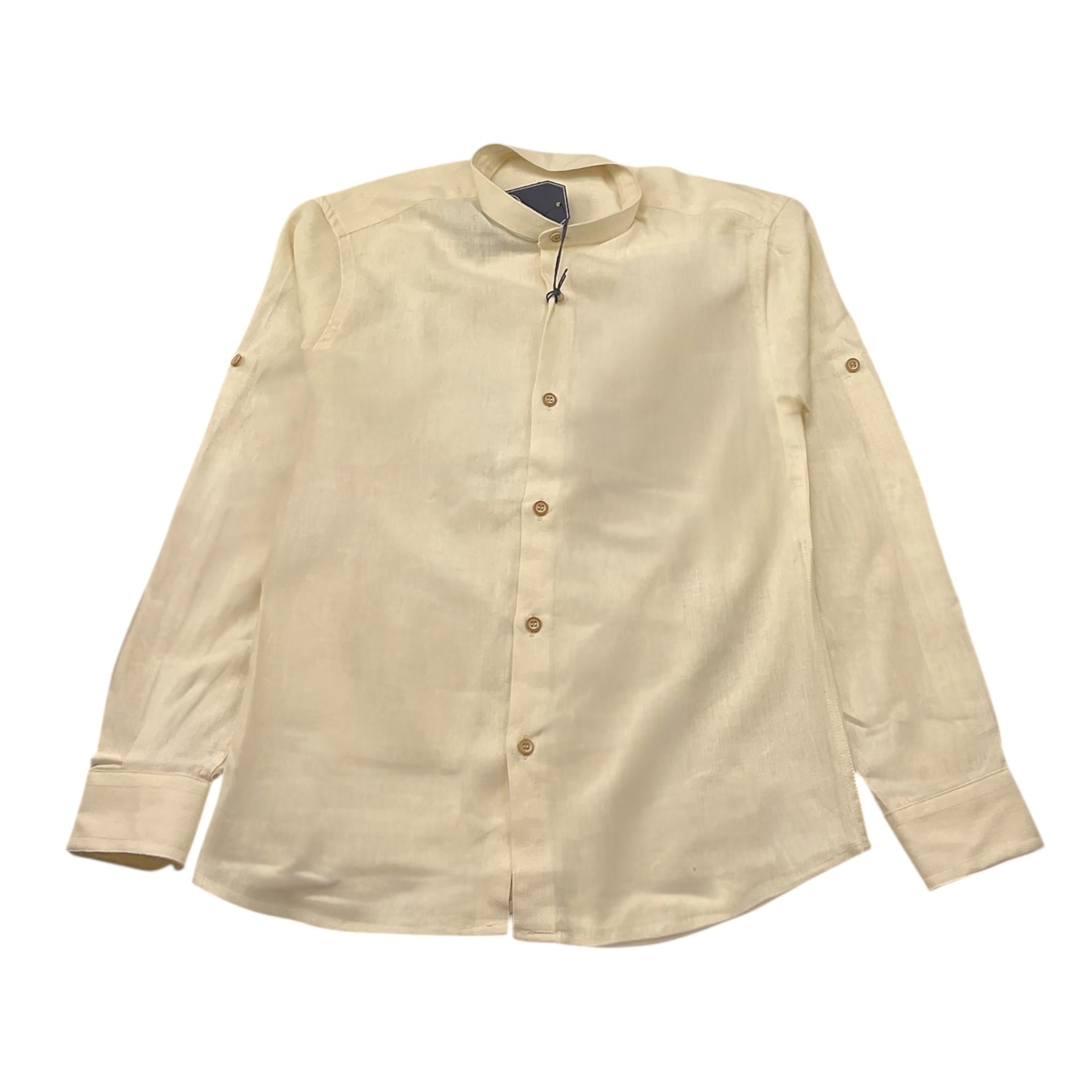 Mai'S Kids Camicia Tinta Unita con Colletto Coreano per Bambino JOLLY BEIGE MAI'S KIDS 