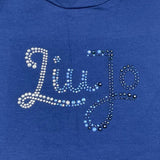 Liu Jo Abito Tinta Unita con Brillantini per Bambina KA5037 BLU LIU JO 