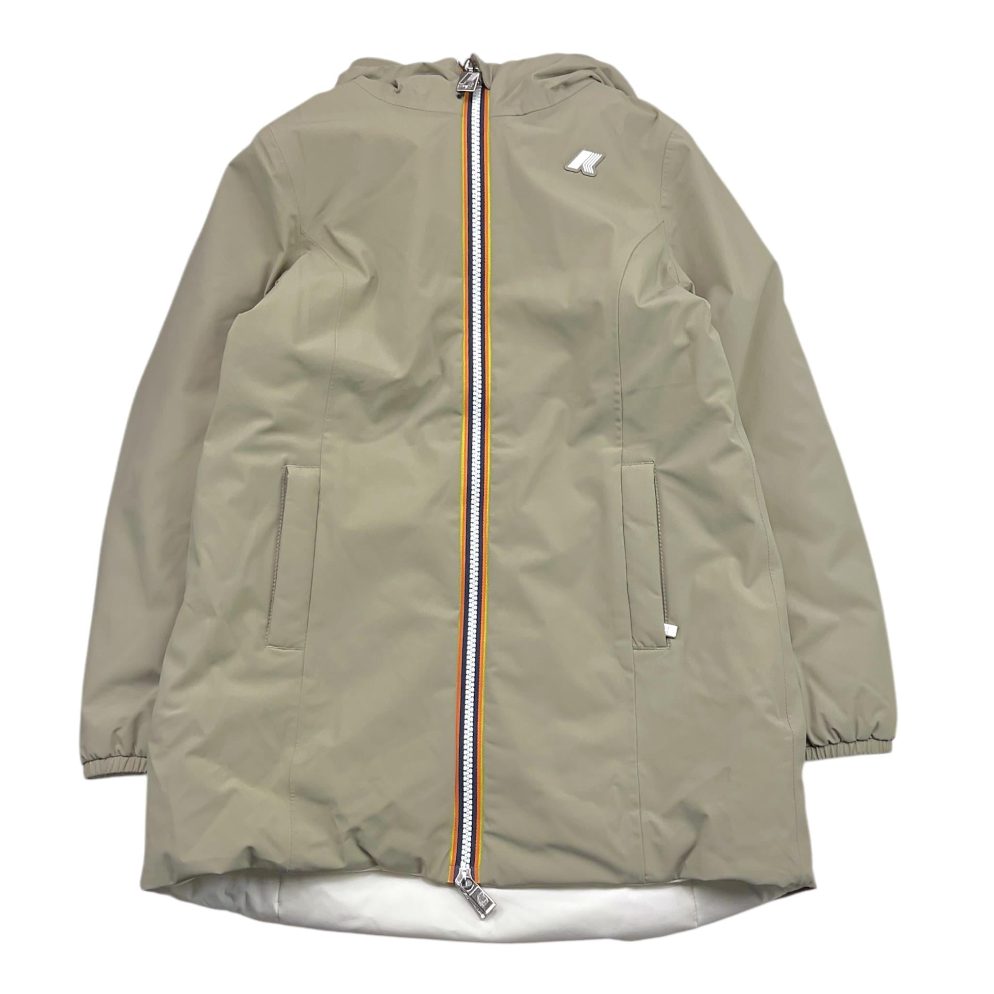 K-WAY giubbino tinta unita con zip reversibile bicolore Bianco/verde per Bambino K11517W BIANCO/VERDE K-WAY 