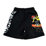 Disclaimer Bermuda tinta unita con Stampa Nero per Bambino 25EDK58414X NERO DISCLAIMER 