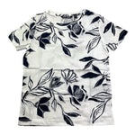 Boss T-Shirt Girocollo Tinta Unita con Fantasia per Bambino S00669 BIANCO BOSS 