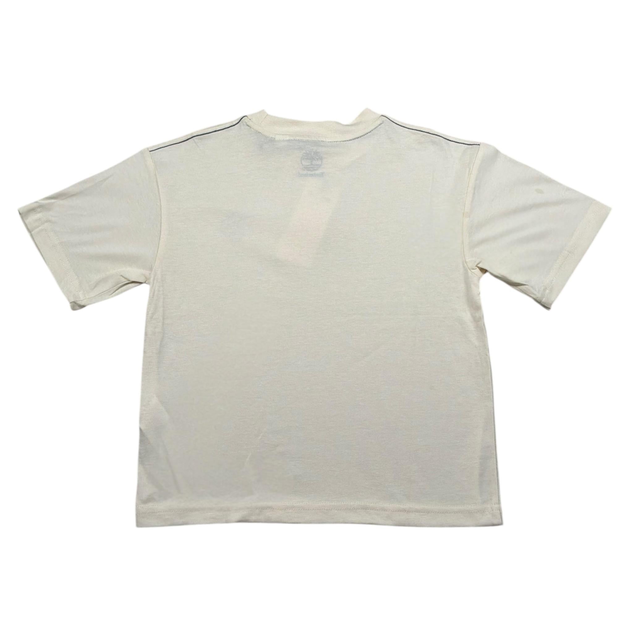 Timberland T-Shirt Girocollo Tinta Unita con Stampa per Bambino T60424X PANNA TIMBERLAND 