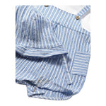 Mayoral Set Pagliaccetto Bicolore con Fantasia A Righe-Cappello per Neonato 1602 BIANCO/AZZURRO MAYORAL 