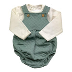 CALAMARO completo 2 pezzi camicia-pagliaccetto Bianco/verde per Neonato 11053X BIANCO/VERDE CALAMARO 