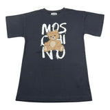 MOSCHINO abito tinta unita con stampa Nero per Bambina HAV0GL NERO MOSCHINO 