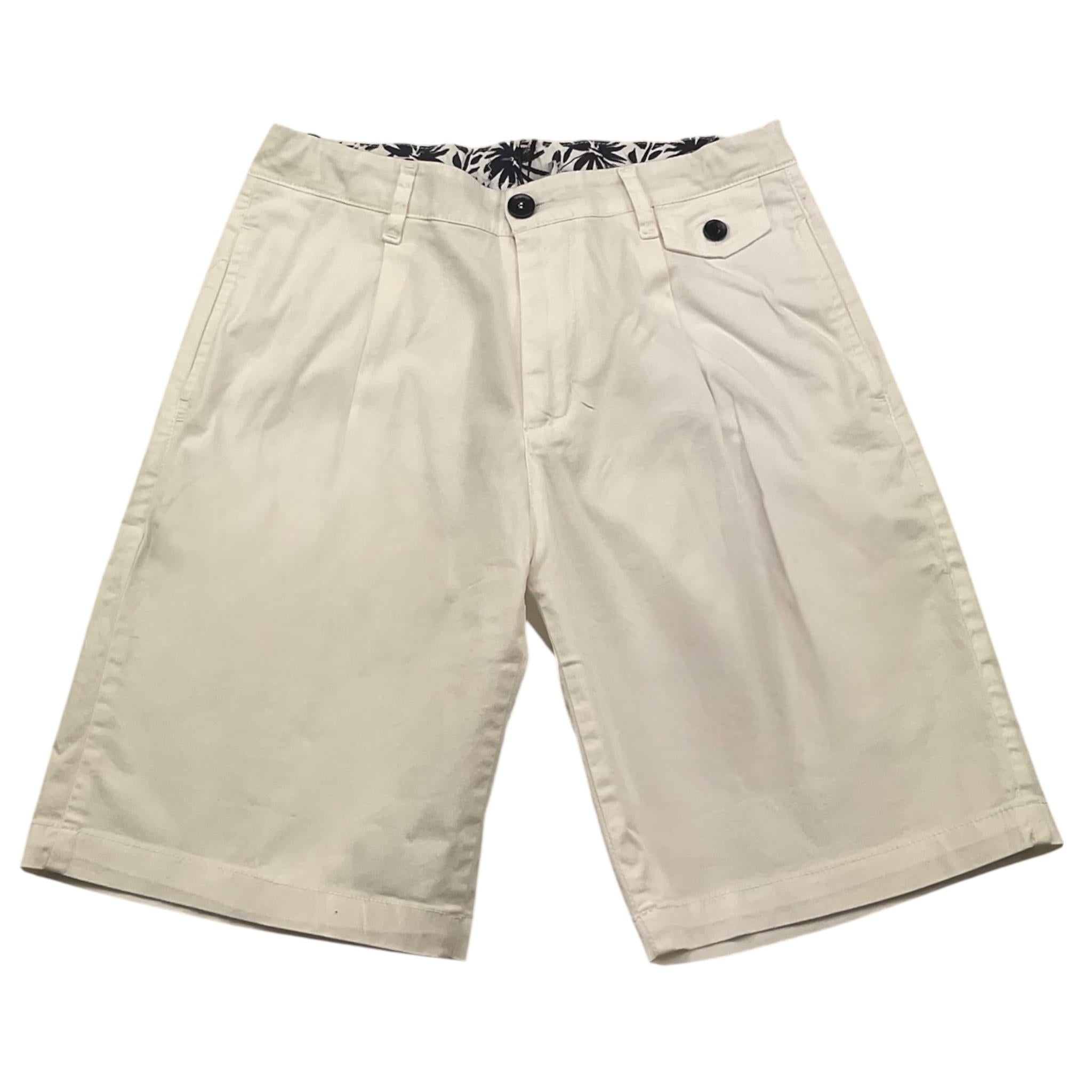 Paolo Pecora Bermuda Tinta Unita con Girovita Regolabile per Bambino PP4012 BIANCO PAOLO PECORA 